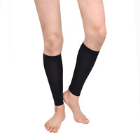 Nouvelle conception Manchon de compression mince à compression graduée et maintien ferme, sans orteil, transparent, pour mollets et tibias, 20-30 mmHg