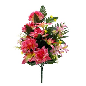 Tizen, venta al por mayor, nuevo producto, peonía púrpura sintética, <span class=keywords><strong>tulipanes</strong></span> de flores artificiales, ramo de flores artificiales de tacto Real - Product Image 1