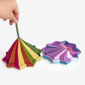 Juguete Sensorial Antiestrés de Torre de Rábano de Plástico Elástico Impreso en 3D para Niños de 5 a 7 Años y Adultos con Ansiedad - Product Image 1