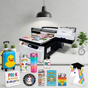 <span class=keywords><strong>Stampante</strong></span> <span class=keywords><strong>Multifunzione</strong></span> UV a Getto d'Inchiostro RC-6090Pro A1 con Testina di Stampa XP600 per Carta, Pelle, Acrilico, Metallo e Tubi - Product Image 1