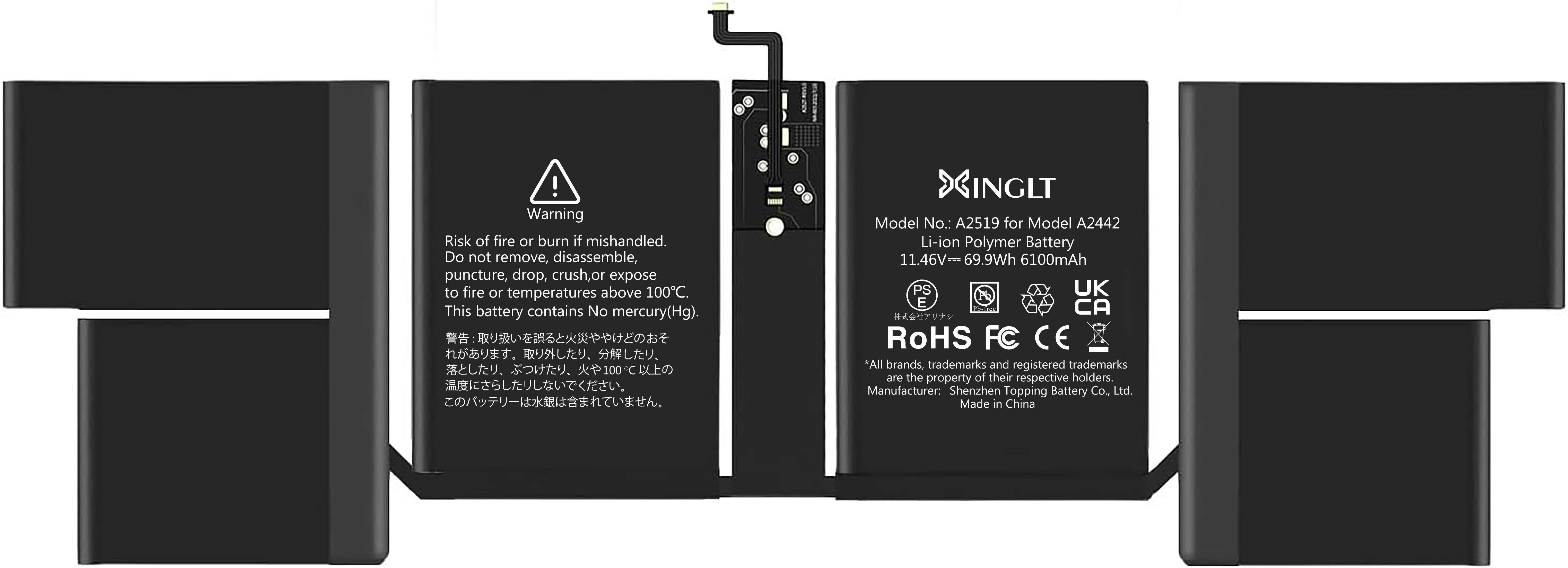 A2442/A2779/A2918/A2519(for MacBook Pro 2021~2022,13 Inch)