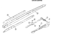 TÊTE DE PRENTEUR/ DE RAPIDEUR UTILISÉE pour GTM BE81939/BE81820 pour machine textile