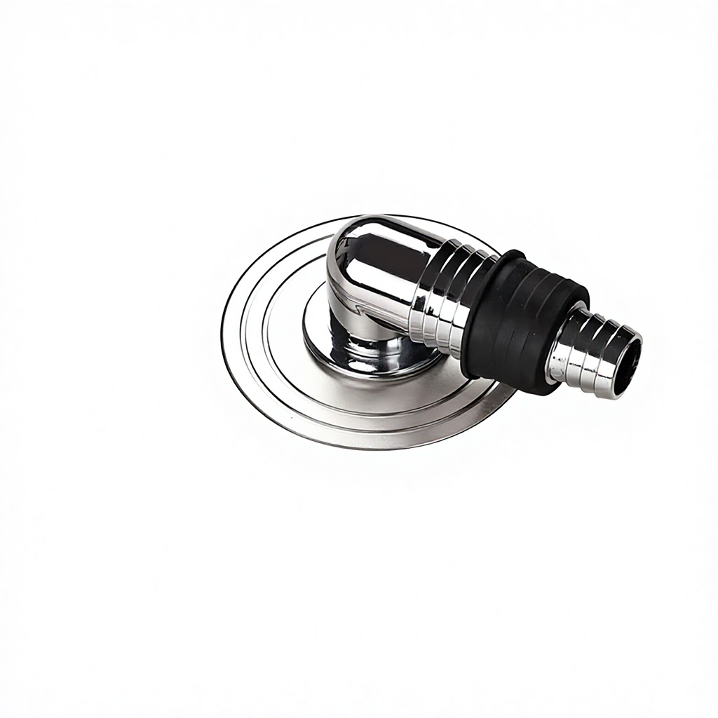 Brushed nickel washing machine + connector