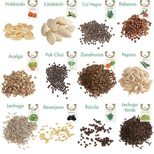 Kit de 12 variétés de graines de légumes, ensemble de graines de légumes pour planter en pot - Plantes cultivées en maison, tomates - Product Image 1