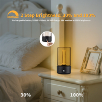 Lampe de table de bureau sans fil de style minimaliste veilleuse LED à intensité variable pour la décoration de la chambre à coucher