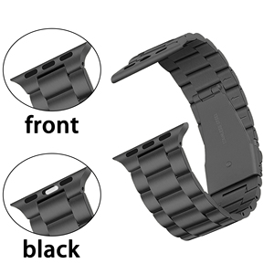 Nueva Correa de Reloj de Acero Inoxidable de Lujo OEM para Negocios, Correa de Tres Ejes para <span class=keywords><strong>Apple</strong></span> <span class=keywords><strong>Watch</strong></span>, Accesorios para Reloj, Duradera - Product Image 6