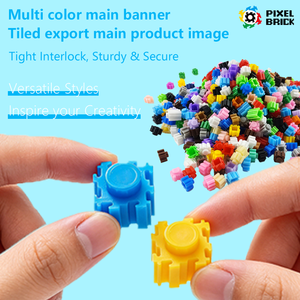 Blocs de construction électroniques de 6 mm, ensemble de blocs de construction, boîte individuelle, couleurs pastel macaron, matériau <span class=keywords><strong>ABS</strong></span>, jouet éducatif pour enfants - Product Image 5