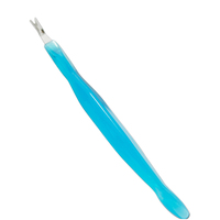 Ensemble de 12 pièces pour le nettoyage des cuticules en plastique, pousse-cuticules, ciseaux pour les doigts