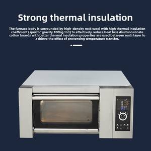 فرن كهربائي تجاري أحادي الطبقة بسعة صينية واحدة، قوة 3200 واط، بباب قابل للطي، للاستخدام في المخابز والمطاعم - Product Image 5