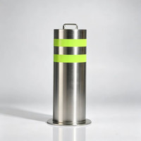 Borne de stationnement anti-collision pour charges lourdes en acier inoxydable, barrière amovible