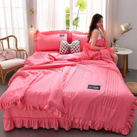 Couette d'été unie style coréen, couette rafraîchissante pour climatisation, ensemble de literie d'été