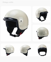 Casque de moto vintage de haute qualité Cqfmk Zoomlon, casque ouvert classique en ABS, à libération rapide, homologué DOT, état neuf