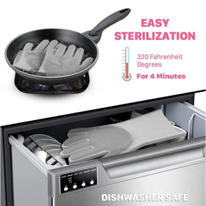 Gants <span class=keywords><strong>de</strong></span> lavage en silicone réutilisables pour cuisine, <span class=keywords><strong>salle</strong></span> <span class=keywords><strong>de</strong></span> <span class=keywords><strong>bain</strong></span> et voiture, très demandés - Product Image 6
