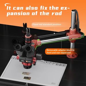 YCS 6558X三眼顕微鏡360 ° スイングゴールデンドラゴンアーム顕微鏡電話修理顕微鏡セット用スイングアームクランプ - Product Image 3