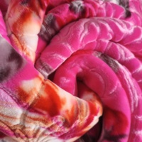 Couverture de lit à fleurs en relief, couverture Raschel coréenne pour lit double, couverture en fourrure de vison royale super douce pour l'hiver