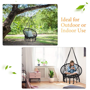 Jardin/Patio Intérieur Rond Gland <span class=keywords><strong>Suspendu</strong></span> Filet <span class=keywords><strong>Macramé</strong></span> <span class=keywords><strong>Chaise</strong></span> Hamac avec Gland - Product Image 4