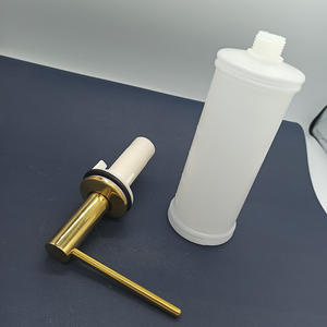 Distributeur de savon moderne et simple en acier inoxydable 304, pompe manuelle ABS, installation facile, distributeur de savon pour évier de cuisine - Product Image 2