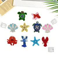 Appliques brodées à la main en forme d'étoile de mer en strass, colorées et perlées, motifs animaux marins mignons pour vêtements d'enfants, sacs et chapeaux