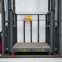 Plateforme élévatrice hydraulique fixe pour marchandises, monorail double rail pour gestion d'entrepôt, élévateur simple