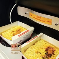 Bol en papier jetable personnalisé pour ramen coréen instantané, compatible cuisson à induction, avec fond en feuille d'aluminium