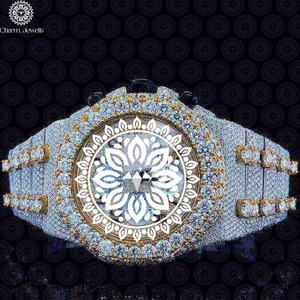 Montre en Moissanite de Qualité Supérieure pour Homme et Femme, Idéale comme Cadeau, Disponible en Gros à Prix Raisonnable - Product Image 4