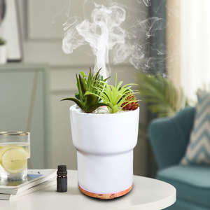 Hôtel Maison Aromathérapie Humidificateur <span class=keywords><strong>En</strong></span> <span class=keywords><strong>Pot</strong></span> <span class=keywords><strong>Plante</strong></span> <span class=keywords><strong>En</strong></span> Forme De Diffuseur D'huiles Essentielles <span class=keywords><strong>En</strong></span> Plastique Installation De Table pour Voiture Extérieure YS - Product Image 2