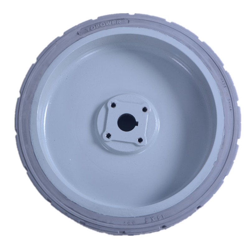 Non Marking Solid Tire 15x5 Scissor Lift Wheel for Haulotte Compact 10 12