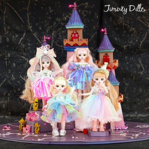 Muñeca de lujo de 12 pulgadas con elegante ojo 3D 21 articulaciones y accesorios de moda completos juguete suave en caja de regalo Premium para niñas - Product Image 4