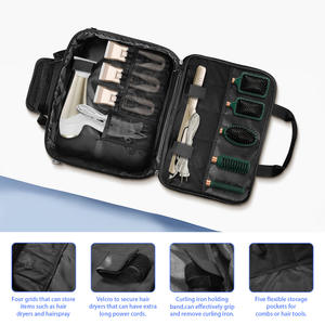 Sac de voyage pour coiffeur en tissu Oxford écologique personnalisé avec fermeture à glissière pour le rangement des outils de coiffure et de barbier - Product Image 2