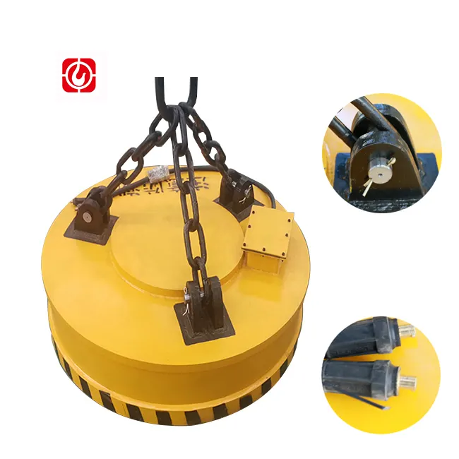 Jinniu China Fabriek Kosteneffectieve Voor Bovenloopkraan Metalen MW5-110L/1-75 Schroot Circulaire Lifting Magneet Voor kladjes
