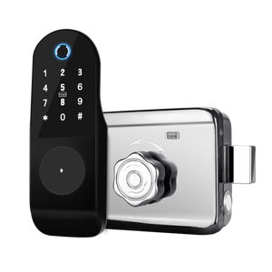กุญแจล็อคประตูอัจฉริยะแบบไร้สายรุ่นใหม่ พร้อมระบบสแกนลายนิ้วมือ RFID และ WIFI รองรับแอป <span class=keywords><strong>TTLock</strong></span> หรือ Tuya - Product Image 6