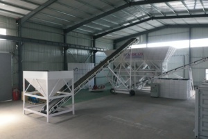 Centrale de malaxage de mortier sec entièrement fermée avec dépoussiéreur à impulsions zéro fuite pour projets municipaux urbains - Product Image 3