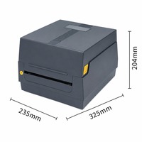 Printer Pita Satin Digital Mini 300DPI Thermal Hot Foil Mesin Cetak Pita Industri Pembuat Label Printer Handal