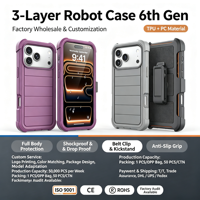 Étui de protection intégrale antichoc avec béquille et clip ceinture, robuste et résistant pour Samsung A27 A17 A16 A26
