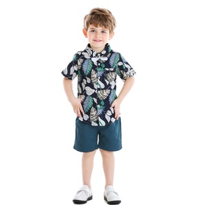 Summer Short Sleeve <strong>Hawaiian</strong> <strong>Shirt</strong> <strong>Boys</strong> Shorts Casual Two-Piece Set Children Multicolor <strong>Hawaiian</strong> <strong>Shirts</strong> for Men - Product Image 2