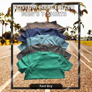 T-shirts pour hommes personnalisés en gros, qualité supérieure, mercerisés, en tissu jersey 180 grammes, écologiques et de haute qualité - Product Image 2