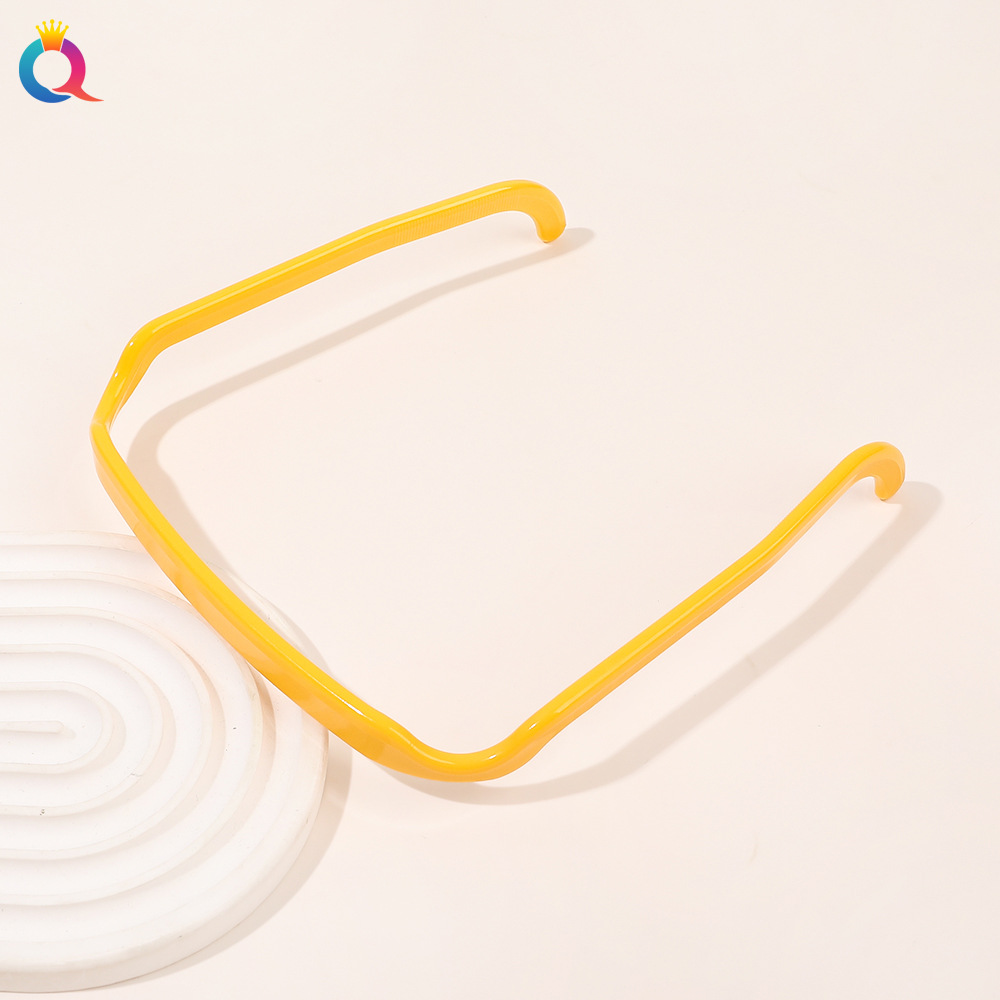 Square glasses headband-yellow