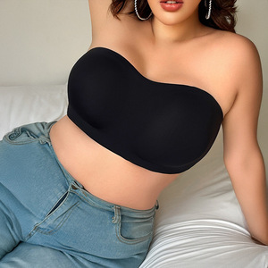 Reggiseno senza spalline e senza ferretto, a copertura totale, <span class=keywords><strong>taglie</strong></span> forti, bestseller transfrontaliero, con chiusura posteriore, per donna, estivo - Product Image 2