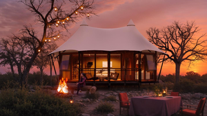 Tienda de campaña de lujo <span class=keywords><strong>para</strong></span> resort al aire libre, hotel, safari, glamping, <span class=keywords><strong>camping</strong></span>, vacaciones, cabaña, alojamiento, PVC duradero <span class=keywords><strong>para</strong></span> zonas escénicas - Product Image 4