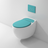 Articles sanitaires en céramique gris mat Piège en P européen suspendu cuvette de toilette monobloc murale pour salle de bain ou maison