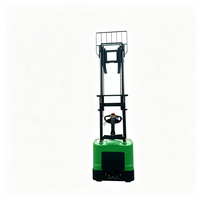 Gerbeur électrique 1 tonne de capacité, hauteur de levage 3m, mât bi-étages, batterie plomb-acide, entraînement AC, manutention de matériaux en entrepôt