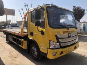 Camion de dépannage à plateau plat FOTON Aumark 4x2, 3-4 tonnes, camion de remorquage à déplacement latéral, véhicule de secours routier pour la remorquage des véhicules en panne, à vendre - Product Image 3