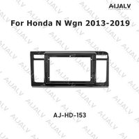 Meilleures ventes pour Honda N-WGN 2013-2019 RHD – Cadre d'autoradio Android 9 pouces noir mat – Panneau de remplacement radio – Ajustement direct