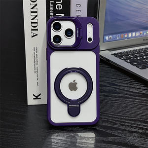 Custodia per Telefono in Acrilico Rigido Magnetico con Doppio Supporto Lichicase per <span class=keywords><strong>Oppo</strong></span> A3 A3X A40 A60 A54 A16 - Product Image 2