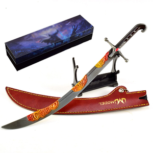 <span class=keywords><strong>Elden</strong></span> <span class=keywords><strong>Ring</strong></span> Wandering Scimitar Gift Box Edition Anime and Game Peripheral Sword 26CM Boy Toy Sword Ornament All-metal Handicraft - Product Image 1