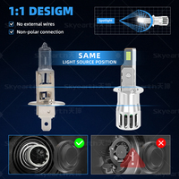 Faros LED L1 H1 para Camión, 35W, Ahorro de Energía, Haz de Luz Enfocado, 30000H de Vida Útil, Plug and Play, Stock de Fábrica, Exportación