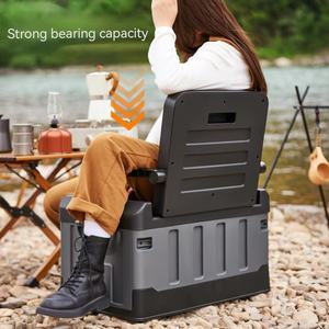 O acampamento organizador plástico do armazenamento com cadeiras dobráveis do armazenamento do alimento containers caixas de armazenamento com tampas - Product Image 2