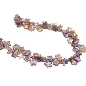 Perlas Barrocas de Agua Dulce Sueltas con Forma de Estrella de 28 Agujeros, Perlas de Colores Mezclados para Manualidades, Perlas Barrocas Naturales con Orificio Lateral - Product Image 5