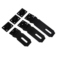 Cadenas sans clé en acier inoxydable avec fermoir noir robuste au design contemporain, antivol, pour meubles et entrées de cuisine