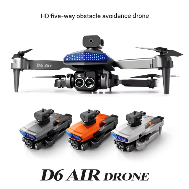 D6 Obstacle Avoidance Optical Flow ESC HD Aerial Photography 5-Way Sensor Quadcopter RC Aircraft Toy US Delivery in 7 Days